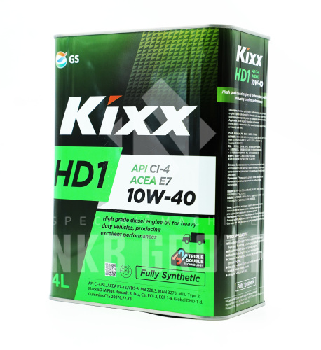 Масло KIXX HD1 CI-4/SL 10W/40,ТС 4л код 1949
